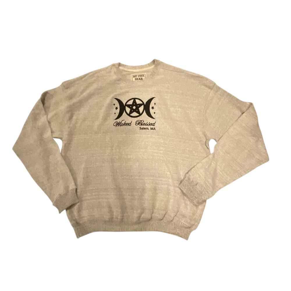 Salem Massachusetts Wicked Blessed Sweatshirt Cotton Blend